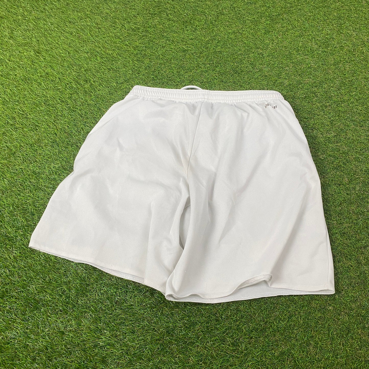 00s Adidas Football Shorts White Large