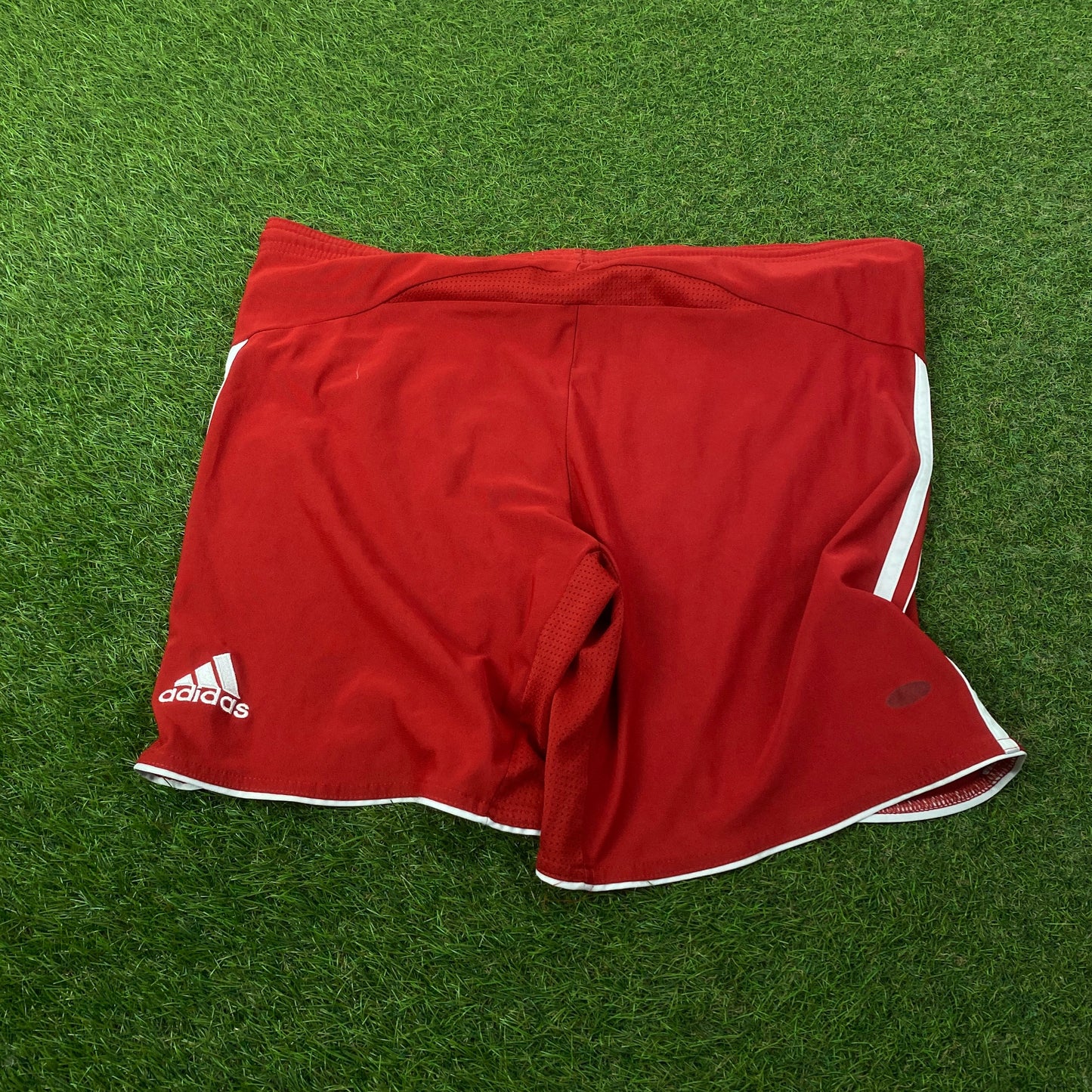 00s Adidas Bayern Munich Football Shorts Red Large