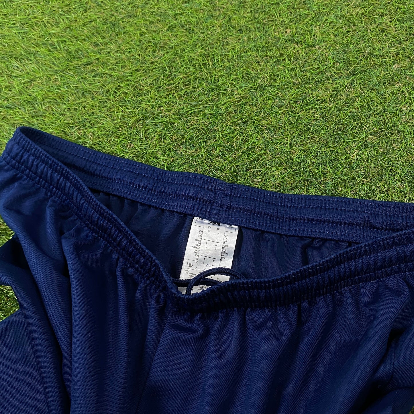 00s Adidas Football Shorts Blue Large