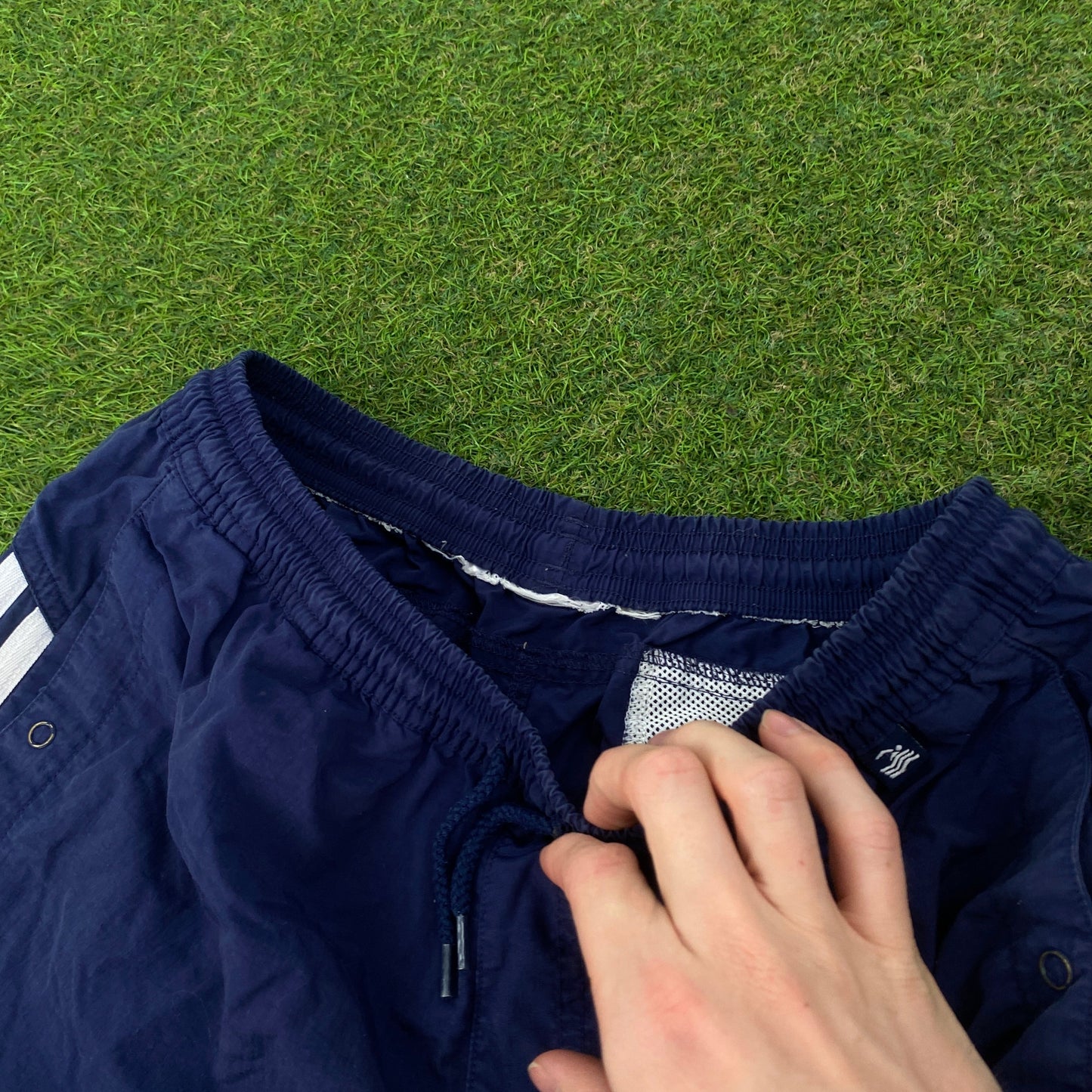 00s Adidas Swim Shorts Blue Small