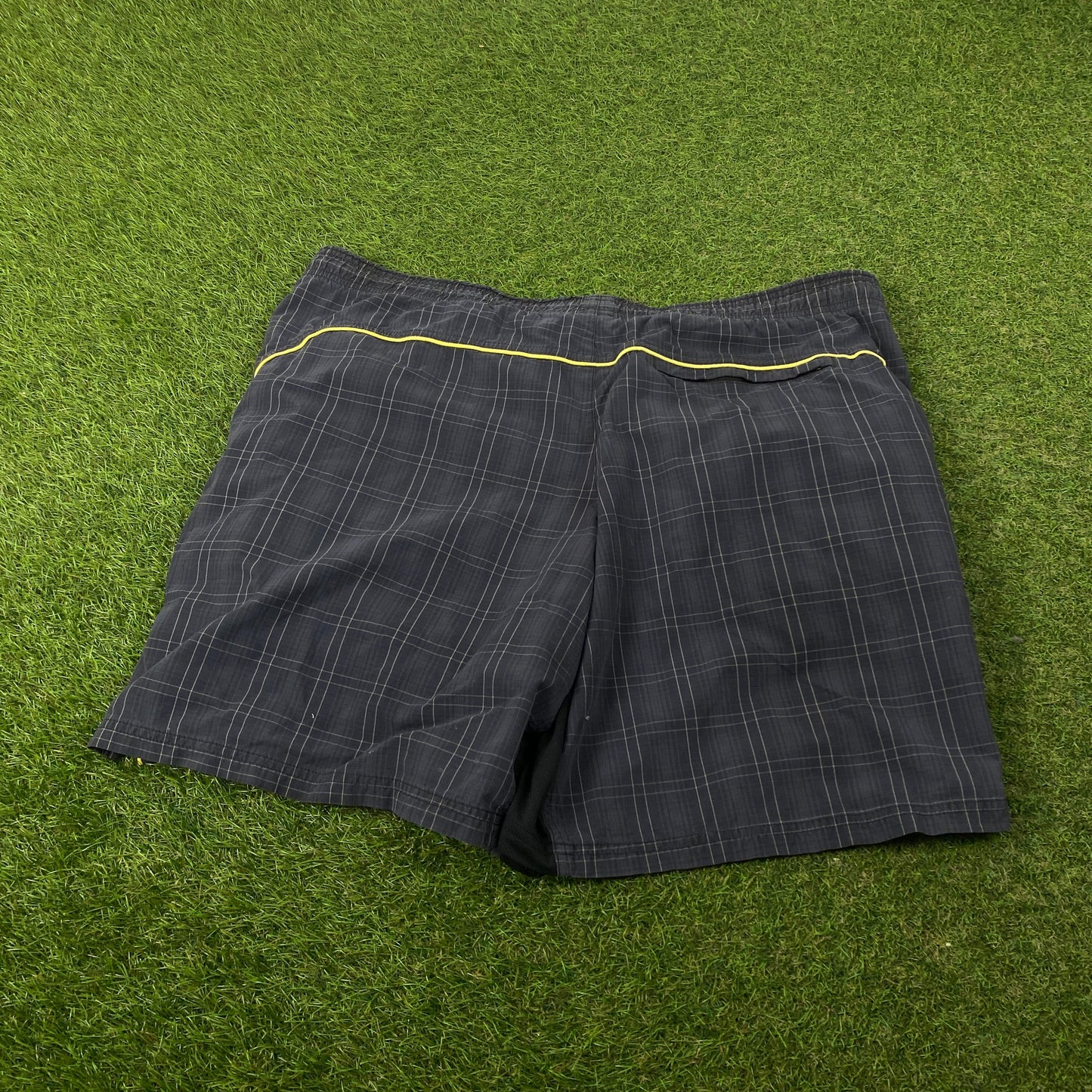 00s Nike Plaid Tennis Shorts Black XL