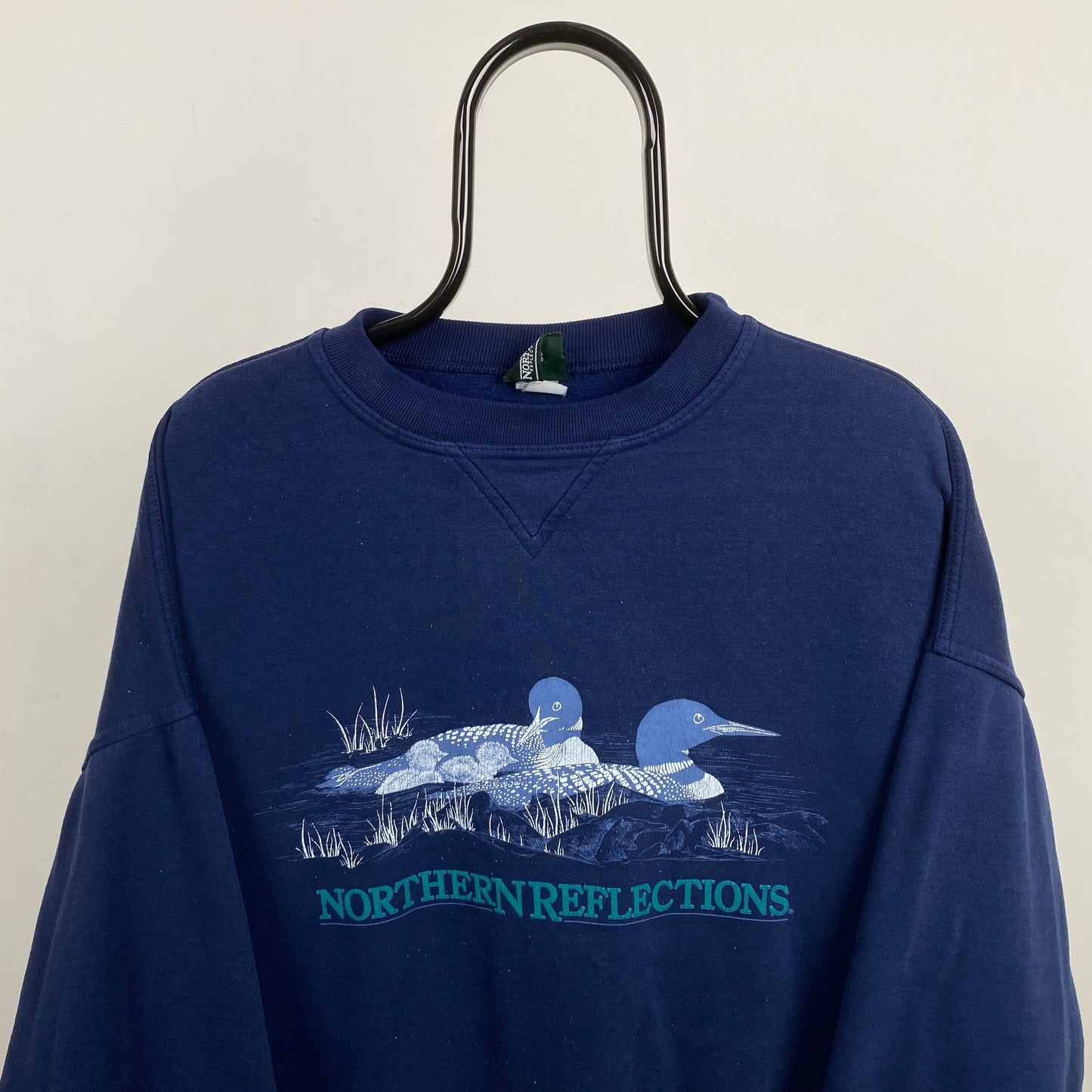 Retro Duck Sweatshirt Blue XL