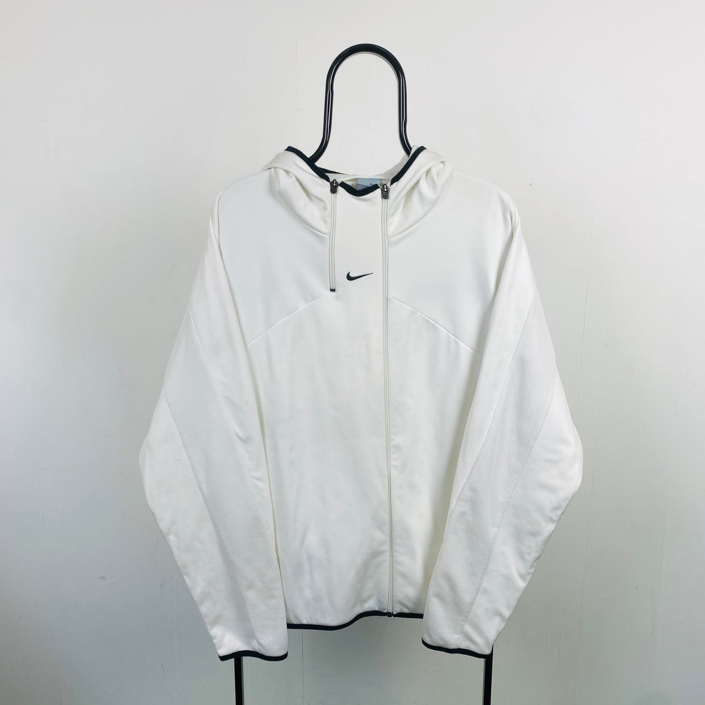 00s Nike Air Max Centre Swoosh Hoodie White Large