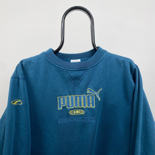 Retro Puma King Sweatshirt Blue Small