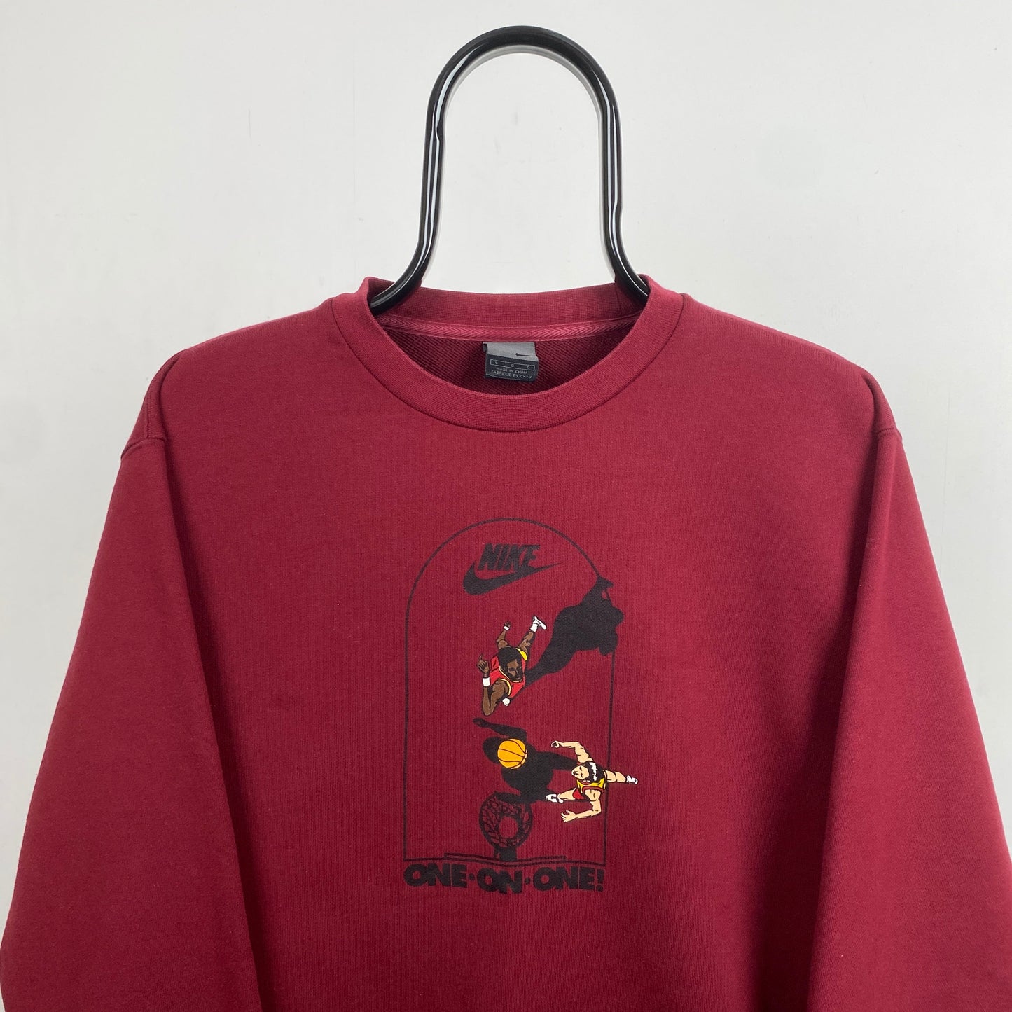 90s Nike Basketball Sweatshirt Red Large