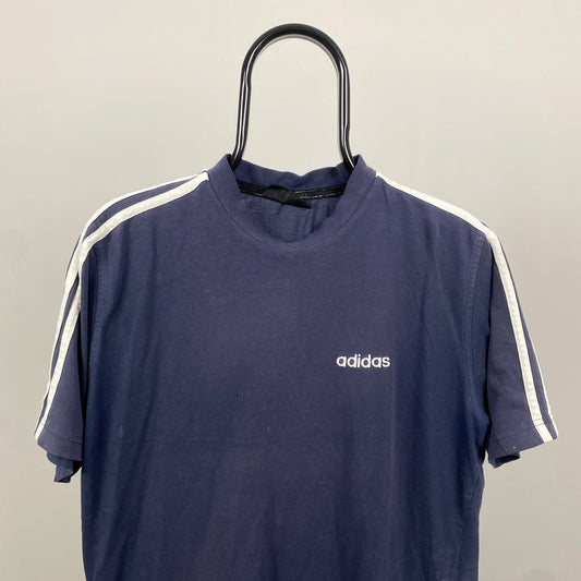 90s Adidas T-Shirt Blue Medium