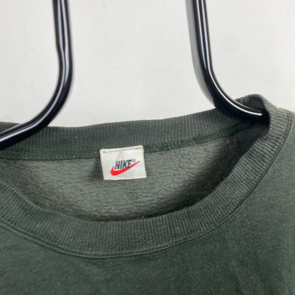 90s Nike Swoosh Sweatshirt Green XL