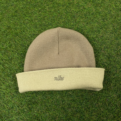 00s Nike Reversible Beanie Hat Brown