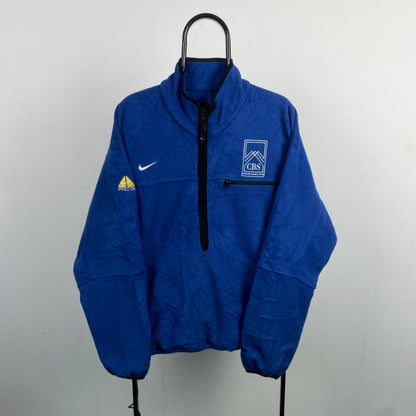 90s Nike ACG Winter Olympic Games Fleece Sweatshirt Blue Medium