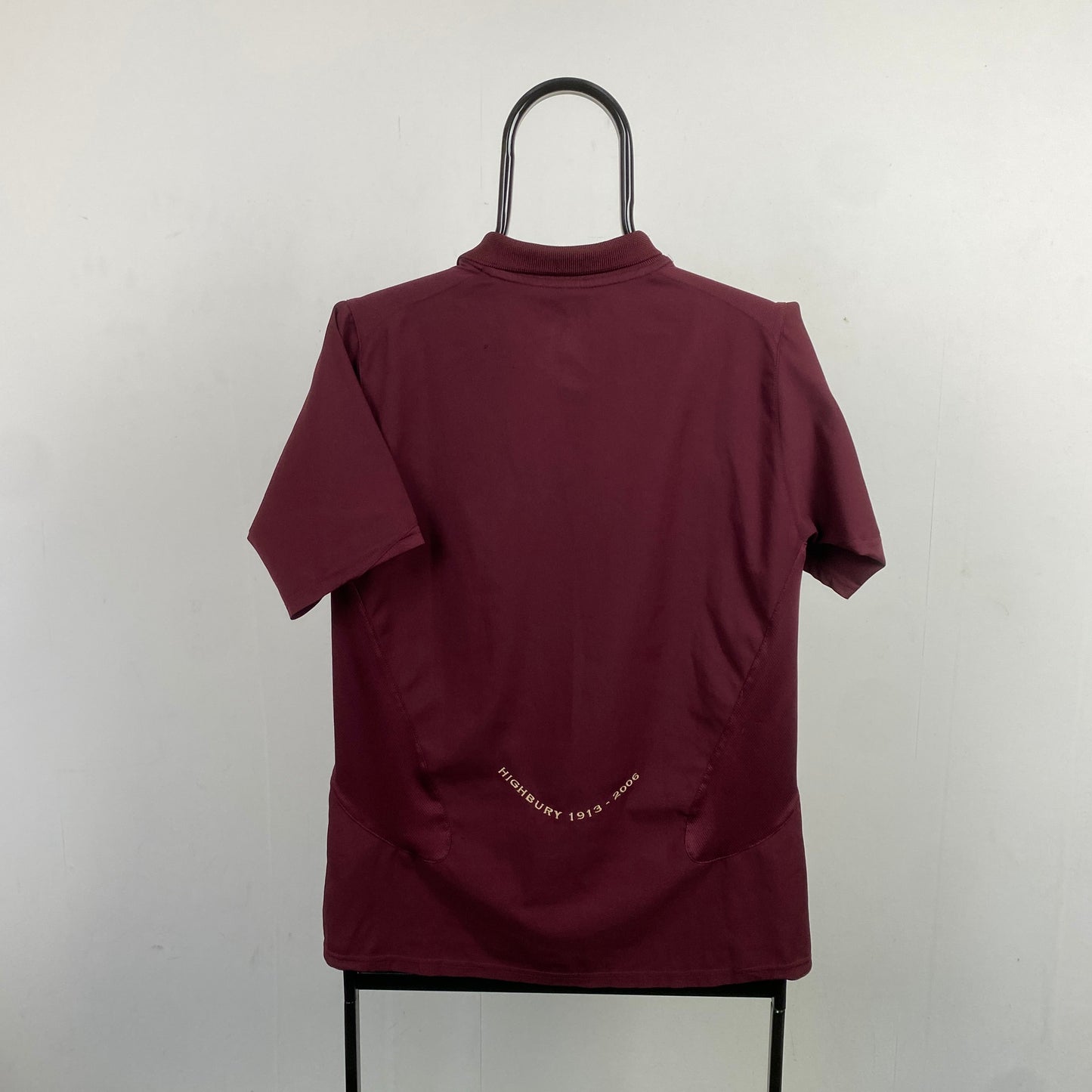 00s Nike Arsenal Highbury Football Shirt T-Shirt Red Small