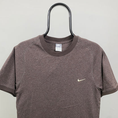 00s Nike T-Shirt Brown Small