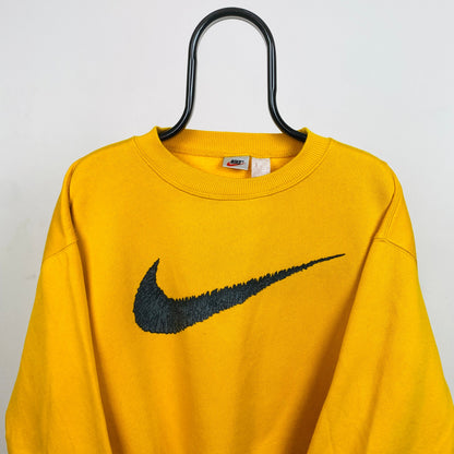 90s Nike Sweatshirt Yellow XL