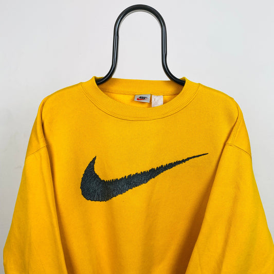 90s Nike Sweatshirt Yellow XL