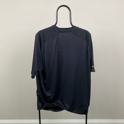 00s Nike T90 Football Shirt T-Shirt Black XL