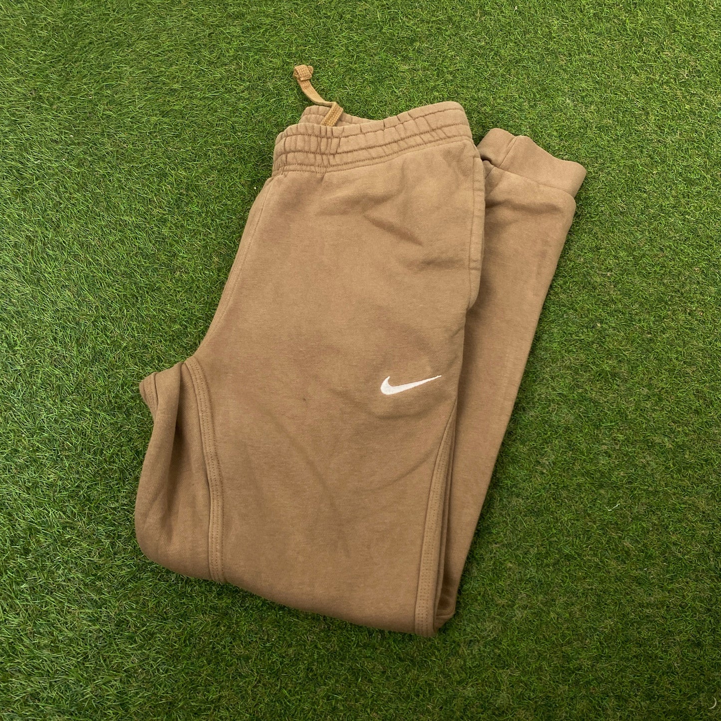 00s Nike Cotton Joggers Brown Small