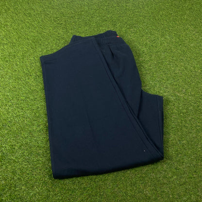 00s Nike Wide Leg Cotton Joggers Blue XXL