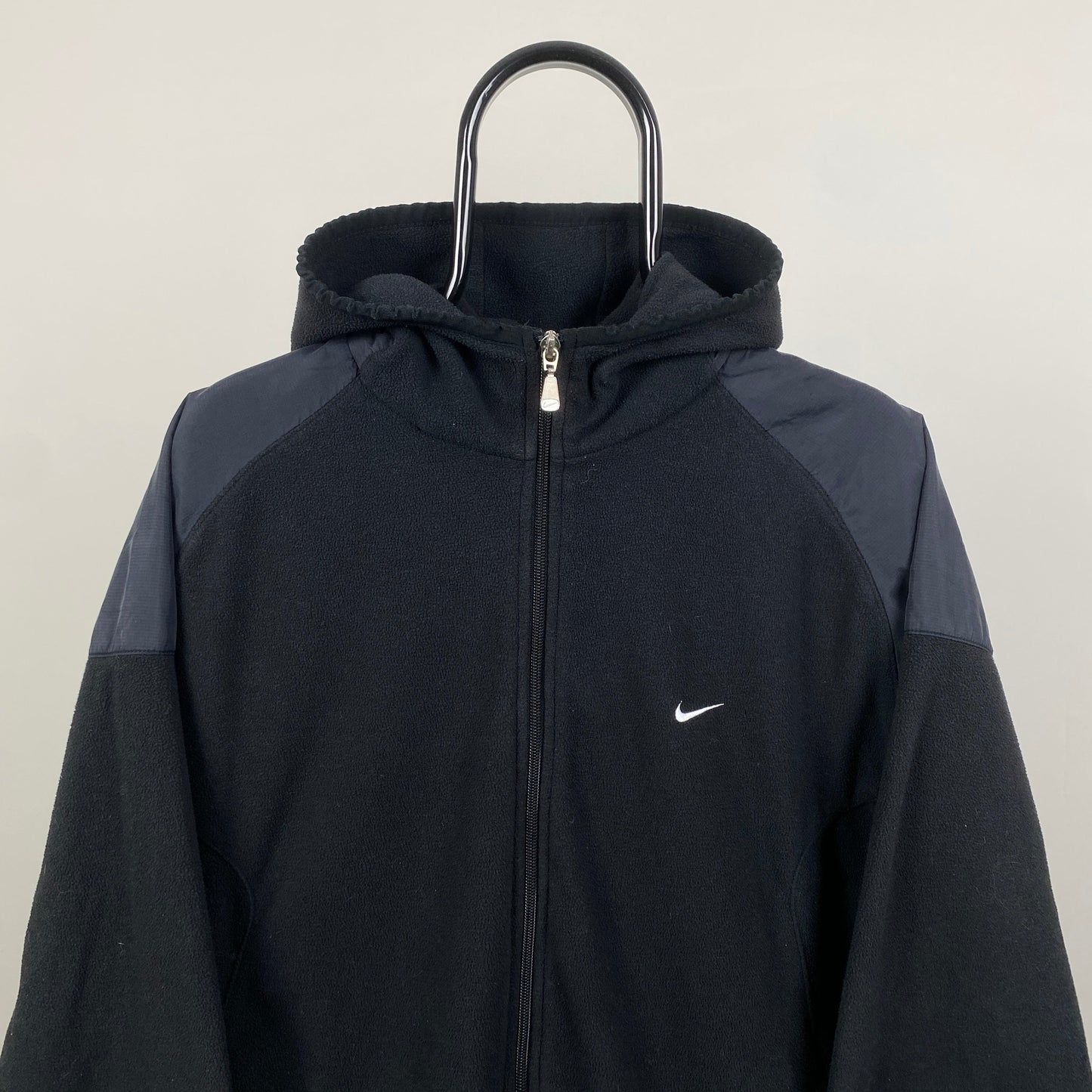 00s Nike Fleece Hoodie Black XL