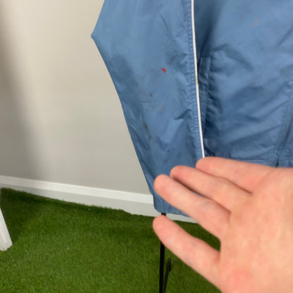 Retro Reebok Windbreaker Jacket Blue Small