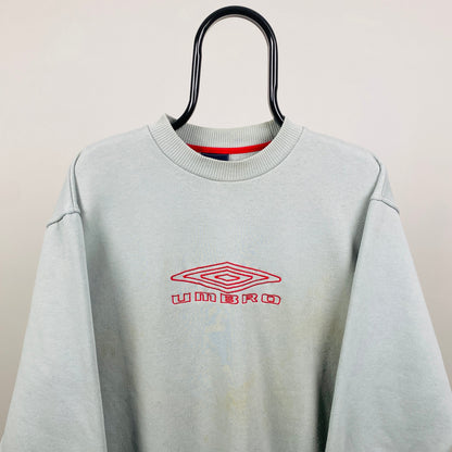 Retro Umbro Sweatshirt Blue Large
