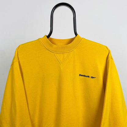 Retro Reebok Sweatshirt Yellow Small