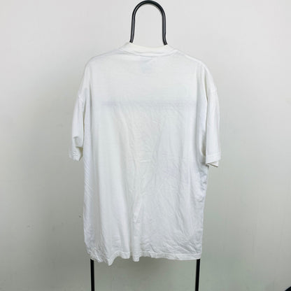 Retro DTV Dinosaur T-Shirt White XL
