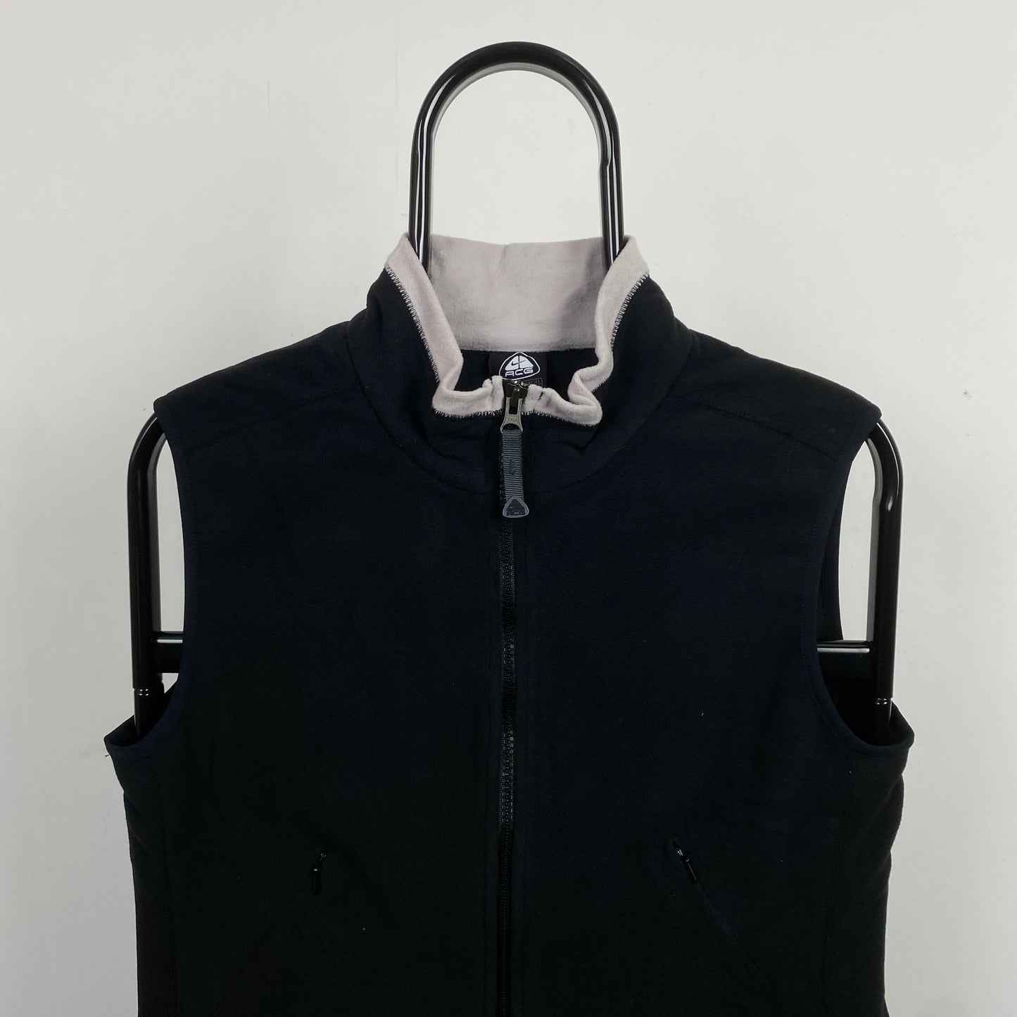 00s Nike ACG Fleece Gilet Sweatshirt Black Womens Medium