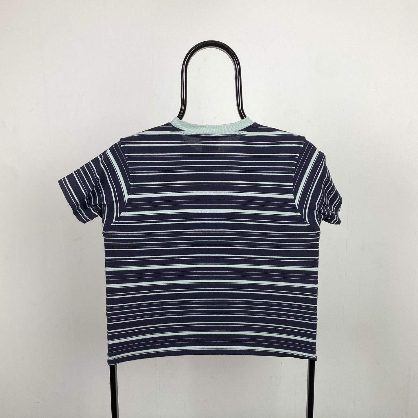 00s Nike Striped T-Shirt Blue XS