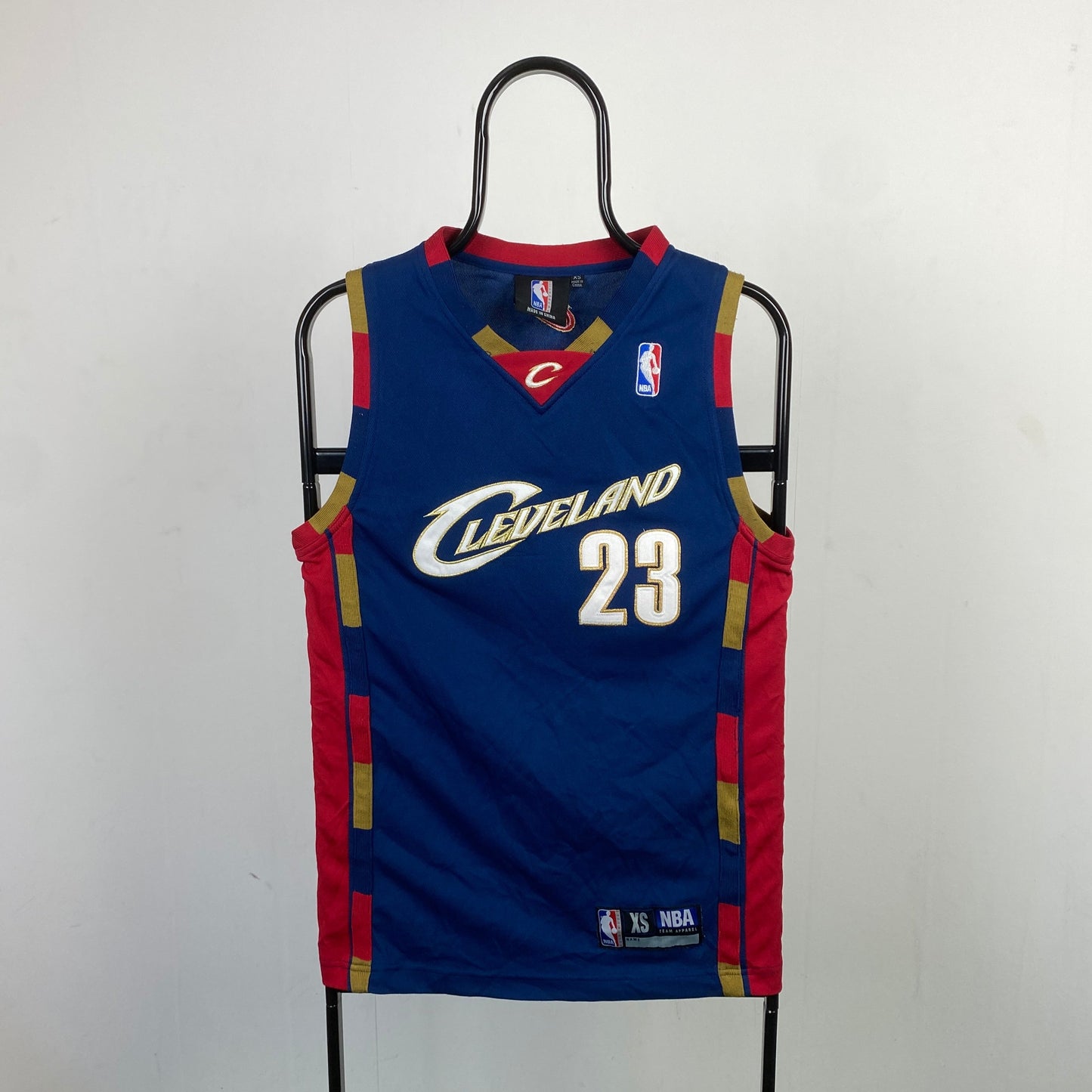 Retro Cleveland James Basketball Jersey Vest T-Shirt Blue XS