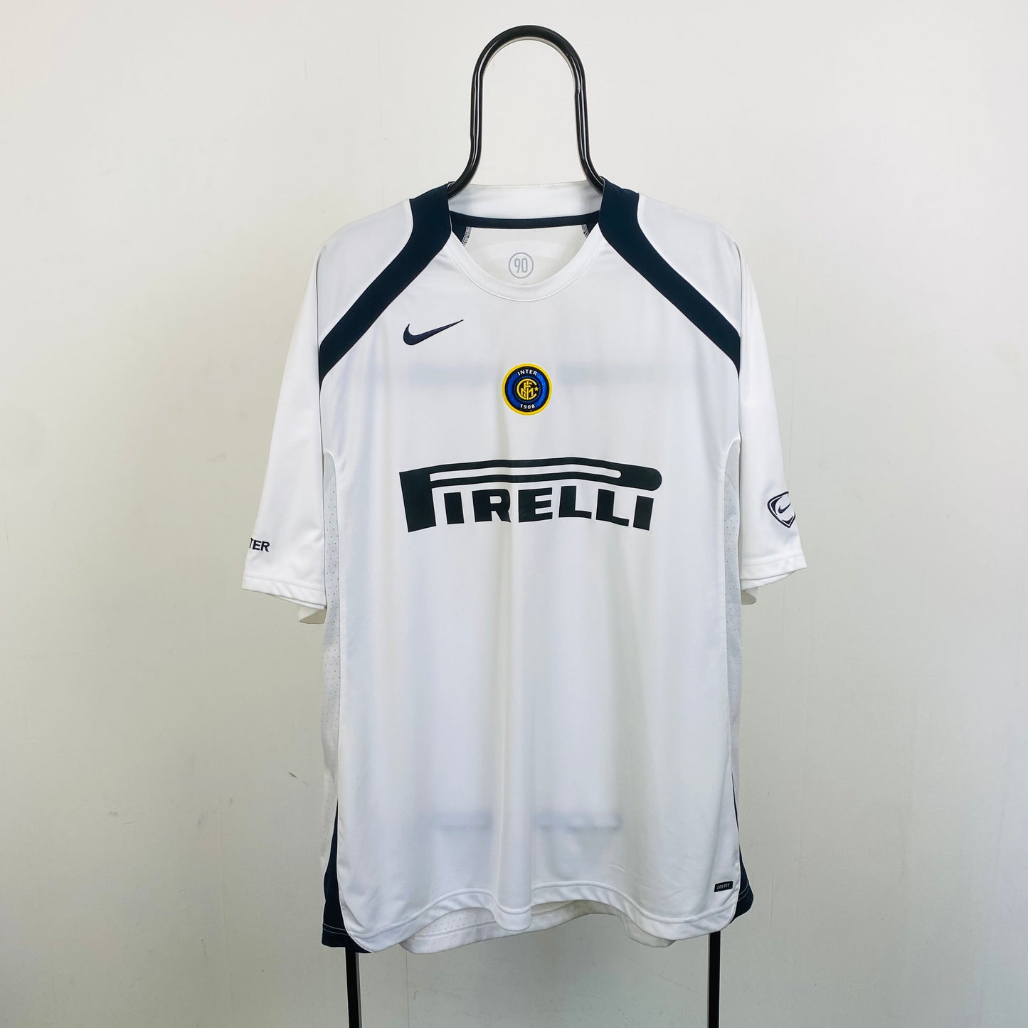 00s Nike Inter Milan Football Shirt T-Shirt White XXL