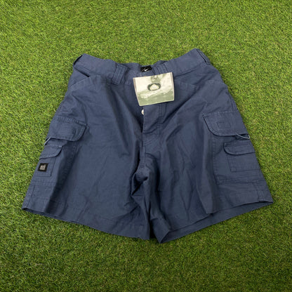 00s Nike ACG Cargo Shorts Blue Small