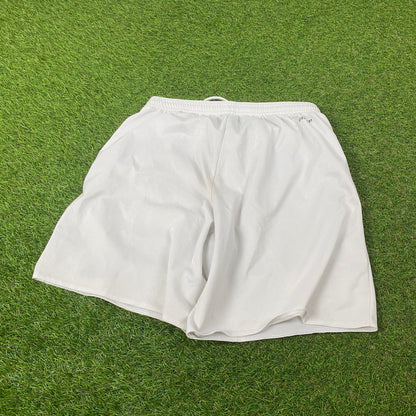 00s Adidas Football Shorts White Large
