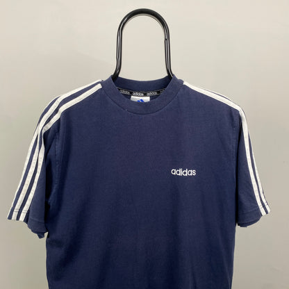 90s Adidas T-Shirt Blue Large