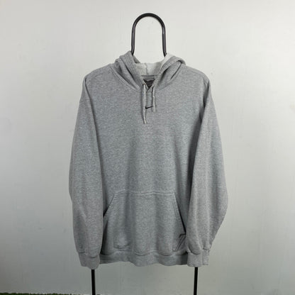 00s Nike Centre Swoosh Hoodie Grey XL