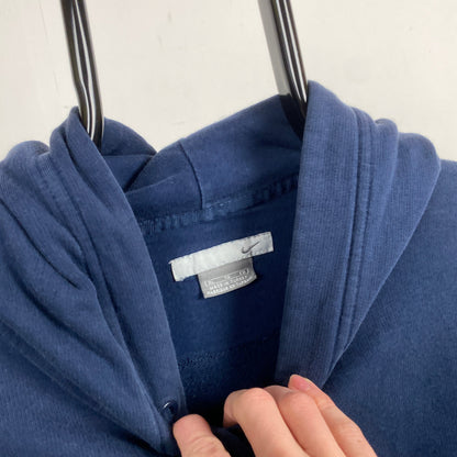 00s Nike Sleeveless Workout Hoodie Blue XL