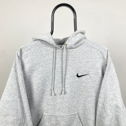 90s Nike Heavyweight Hoodie Grey Small
