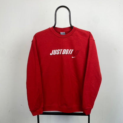 90s Nike Sweatshirt Red Small