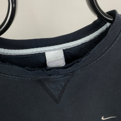 00s Nike Heavyweight Sweatshirt Black Large