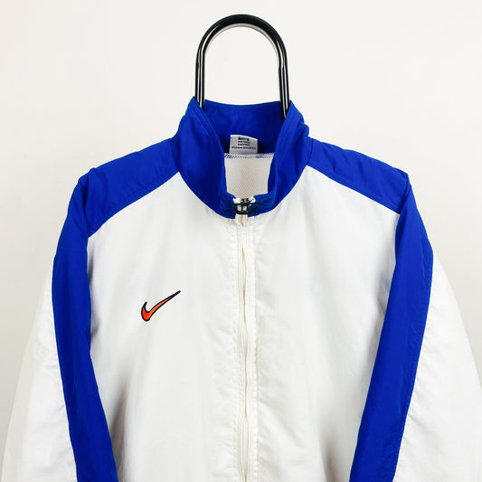 90s Nike Netherlands Windbreaker Jacket White Medium