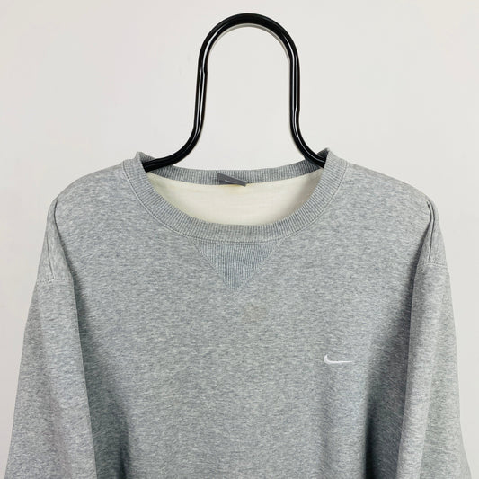 00s Nike Heavyweight Sweatshirt Grey XL