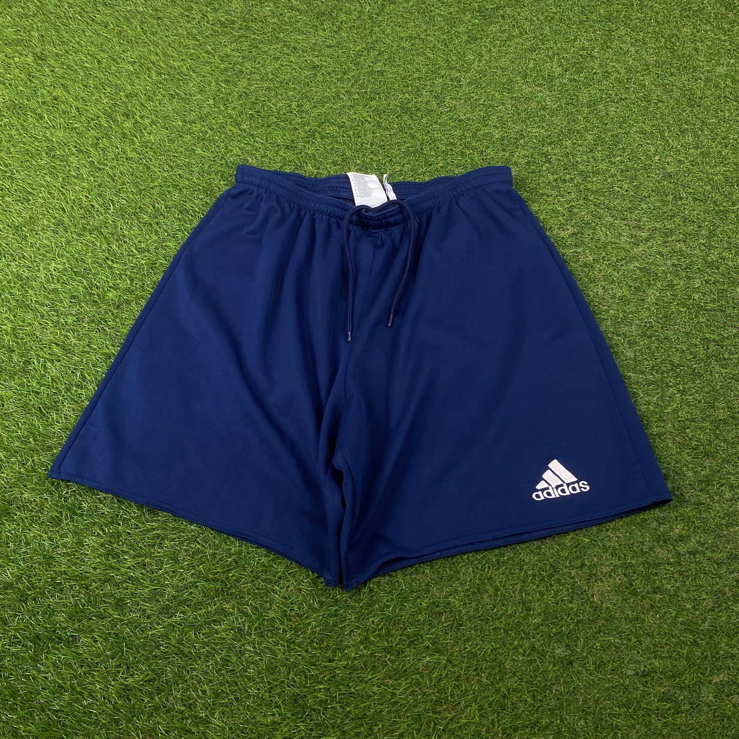 00s Adidas Football Shorts Blue Medium