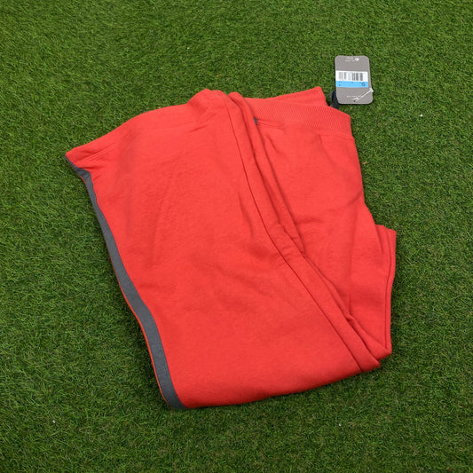 00s Nike Cotton Joggers Red XS