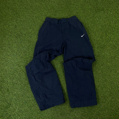 00s Nike Court Piping Windbreaker Jacket + Joggers Set Blue Small