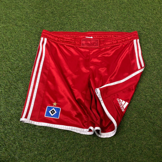 00s Adidas Bayern Munich Football Shorts Red Small