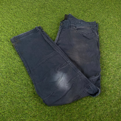 90s Dickies Workwear Cargo Trousers Joggers Blue Medium