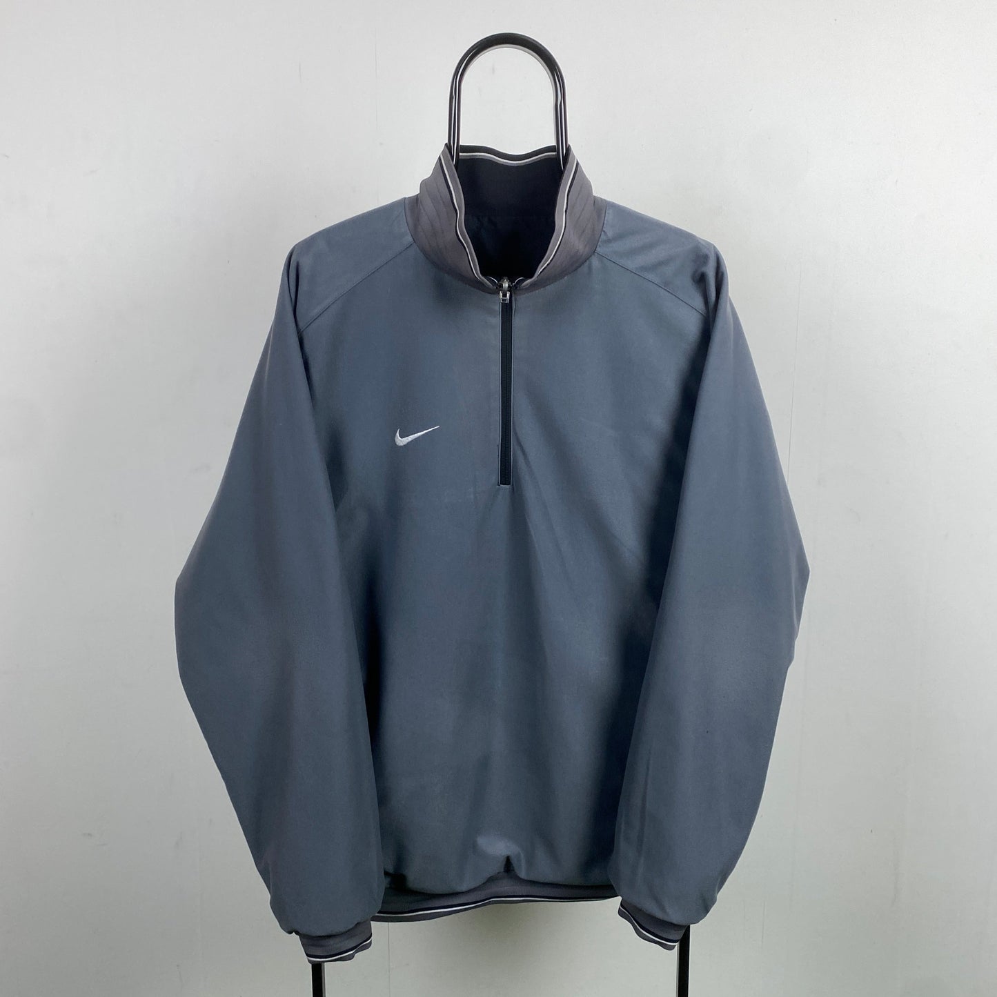 00s Nike Reversible Fleece Coat Jacket Black XL