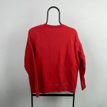 Retro United Colors Of Benetton Sweatshirt Red Medium