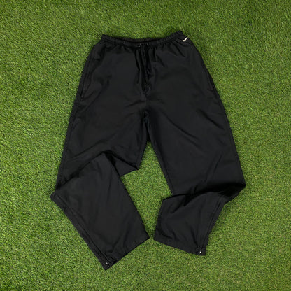 00s Nike Golf Windbreaker Jacket + Joggers Set Black Medium