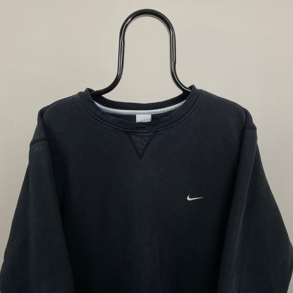 00s Nike Heavyweight Sweatshirt Black Large