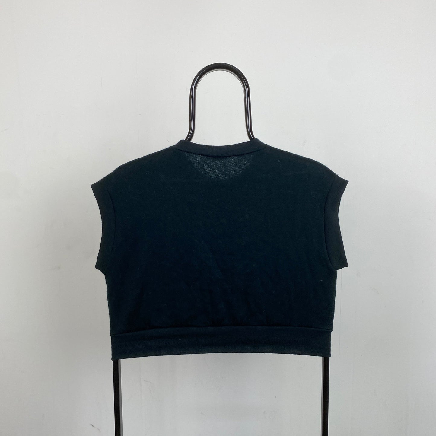 Retro Sheep Knit Sweater Vest Sweatshirt Black XS