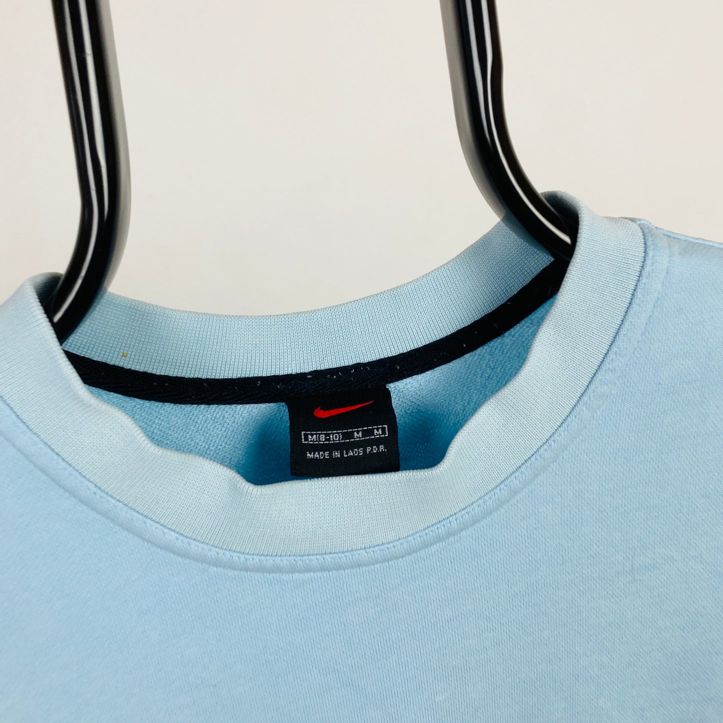 90s Nike Sweatshirt Baby Blue Medium